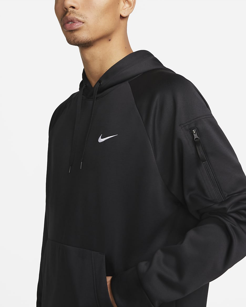 Nike Therma Men s Therma FIT Hooded Fitness Pullover. Nike